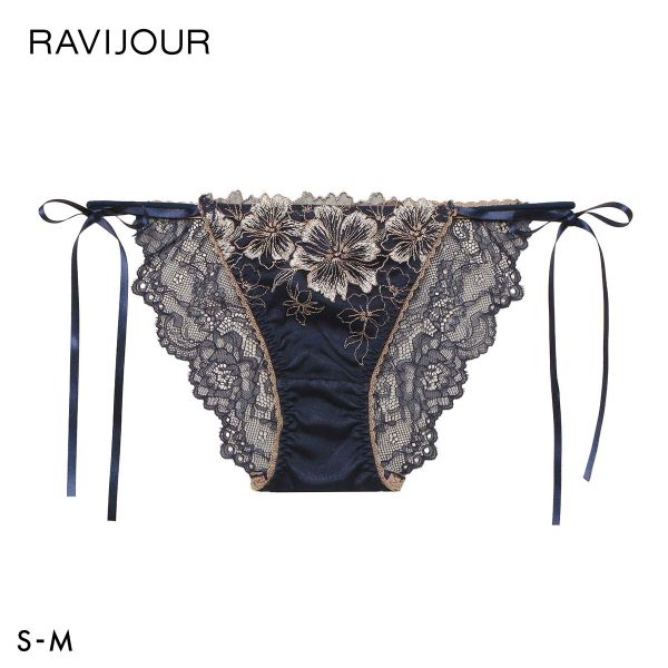 ★Ravijour★サテンレース★ブラショーツ★アシメTバックパンツ★リボン下着 Ravijour - ☆Ravijour☆サテンレース☆ブラショーツ☆アシメTバック