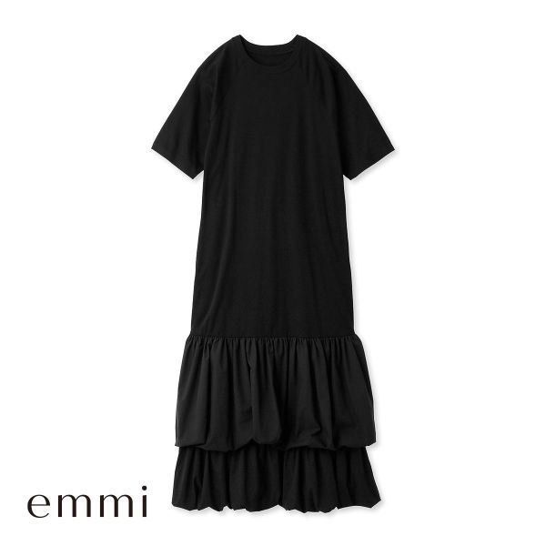 エミ emmi emmi atelier ドッキングTEEタフタワンピース