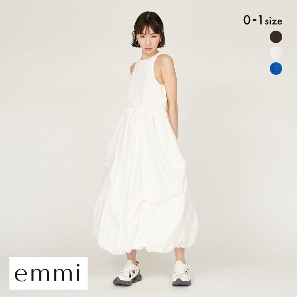 エミ 膨れジャガードカットドッキングワンピース emmi_2