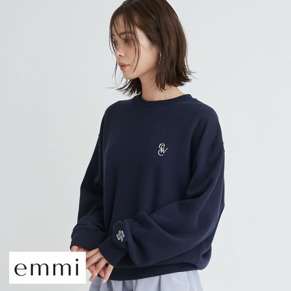 エミ emmi emmi atelier ewcロゴスエット トップス 長袖｜shirohato｜02