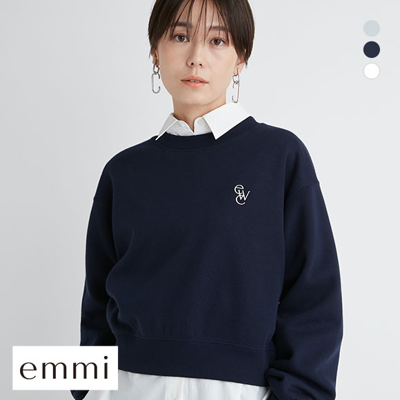 オーガニックコットンewcロゴショートスウェット(スウェット