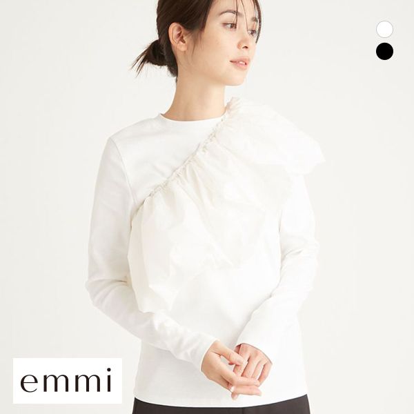 エミ 2wayスラブ天竺トップス emmi 2wayスラブ天竺トップス(Tシャツ/カットソー)｜トップス｜emmi
