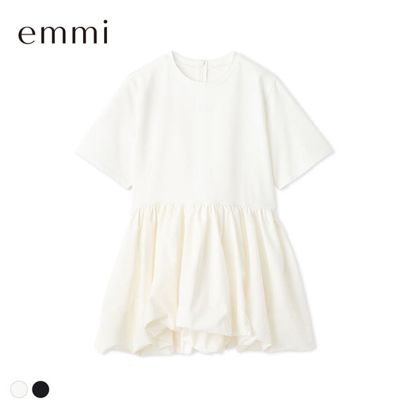 emmi エミ カットソー ドッキングバルーンカットソー UVカット 接触冷