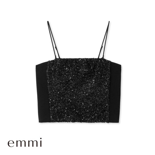 emmi（エミ）の「emmi スパンコールビスチェ（キャミソール