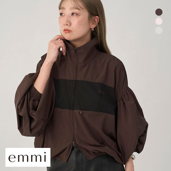 emmi エミ ルームウェア ビッグフォルムフーディーブルゾン レディース