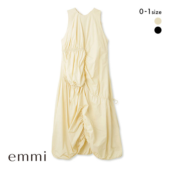 エミ emmi emmi atelier ナイロンギャザーボリュームワンピース