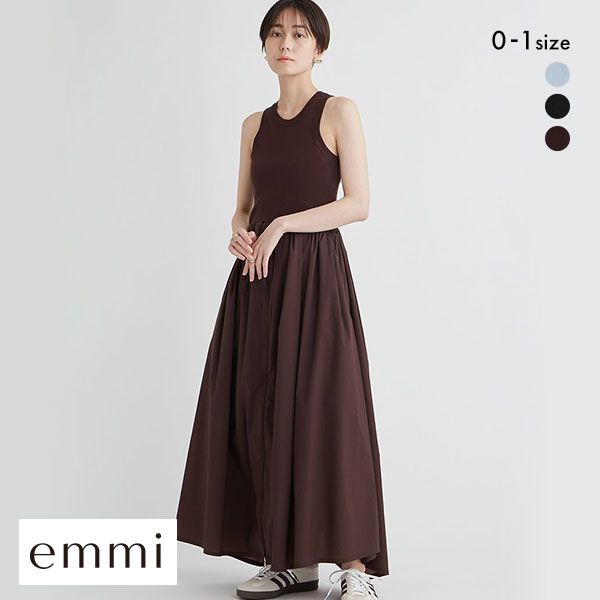 エミ emmi emmi atelier ノースリドッキングワンピース : b52e13wco234056 : SHIROHATO(白鳩) - 通販  - Yahoo!ショッピング