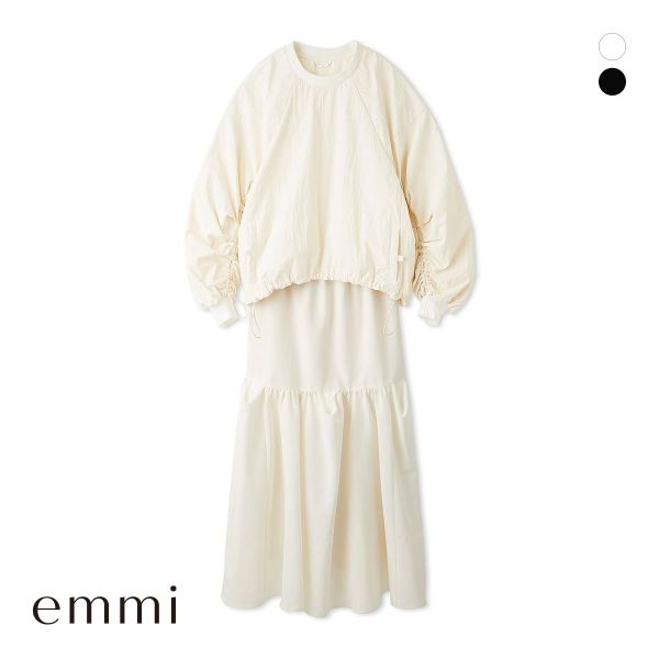 エミ ギャザープルオーバー ティアードスカートセット emmiの画像