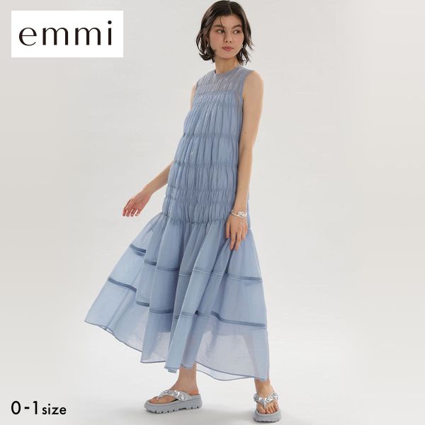 emmi エミ シアーナイロンシャーリングワンピース セットアップ対応