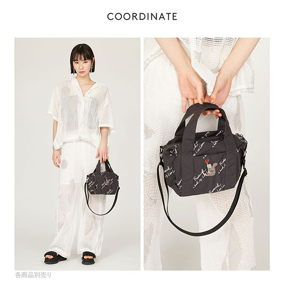 emmi エミ emmi×Leo Lionni 撥水 ワッペン2wayハンドバッグ レオレオニ