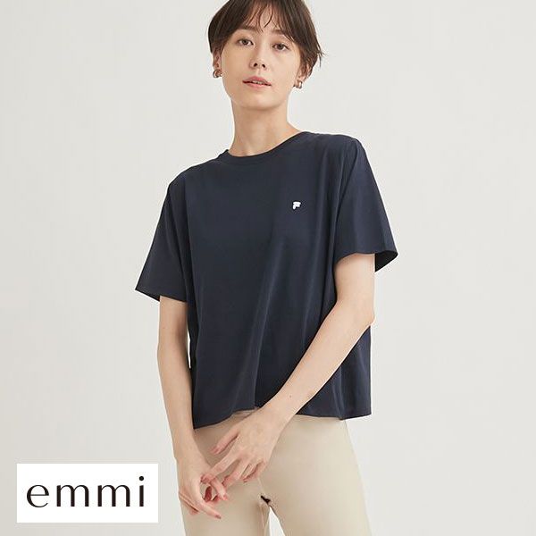 エミ emmi emmi yoga FILAコラボTシャツ 単品｜shirohato｜02