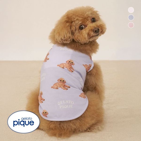 gelato pique - gelato pique ジェラートピケ　トイプードルボアパーカー  ベージュ gelato pique ジェラートピケ CAT&DOG 接触冷感 サマートイ