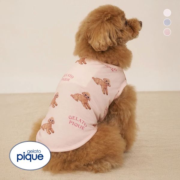 現在お値引中☆GELATO PIQUE 犬プリント パジャマセット 公式】gelato pique CAT & DOG（ジェラート ピケ キャット