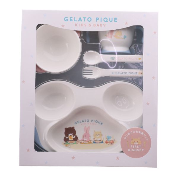 ジェラートピケ キッズアンドベイビー gelato pique Kids＆Baby 食器SET ジェラピケ  :B52PBGG189003:SHIROHATO(白鳩) 通販 