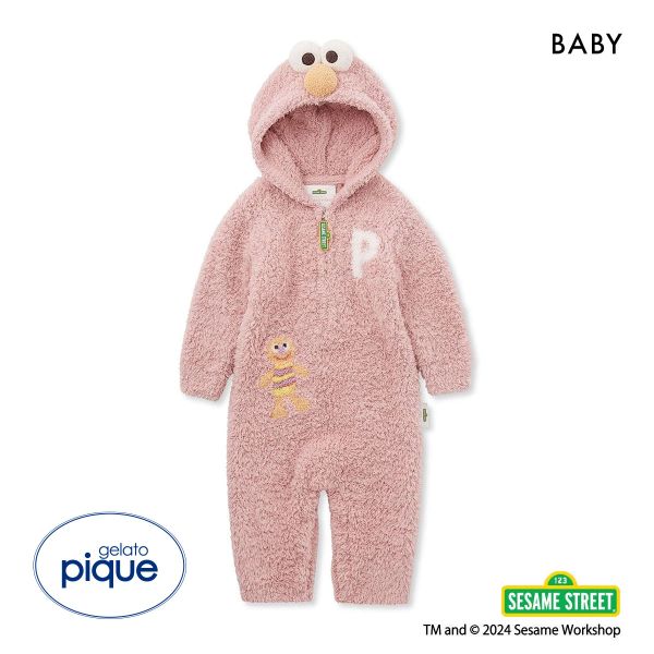 ジェラートピケ キッズアンドベイビー セサミストリート エルモ ロンパース ジェラピケ ルームウェア gelato pique Kids＆Baby  SESAME STREET BABY ベビー