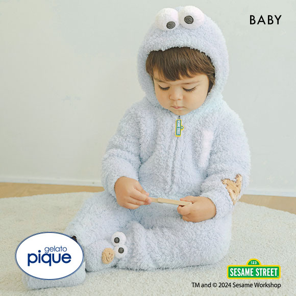 gelato pique パジャマ 「SESAME STREET」「KIDS」クッキー
