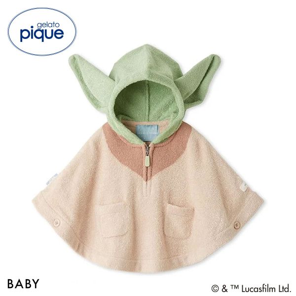 ジェラートピケ ジェラピケ スターウォーズ ルームウェア キッズ アンド ベイビー ベビー ポンチョ ヨーダ ダースベイダー gelato pique Kids ＆ Baby STAR WARSの画像