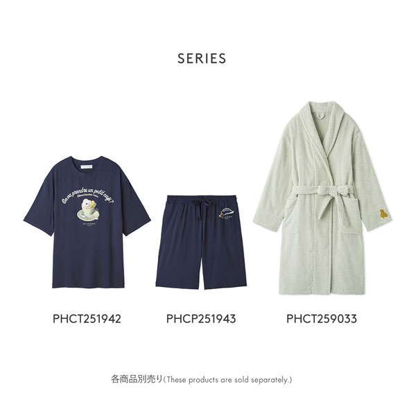 ジェラートピケ オム メンズ ベアワンポイントパイルガウン ジェラピケ パジャマ ルームウェア gelato pique HOMME