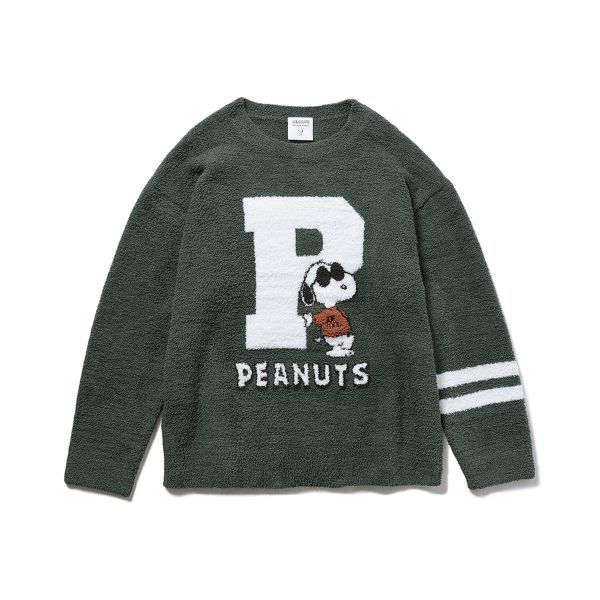 ルームウエ パジャマ PEANUTS オムカレッジプルオーバー ジェラピケ