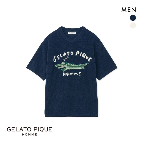 gelato pique ジェラートピケ オム メンズ エアリーモコ ワニ