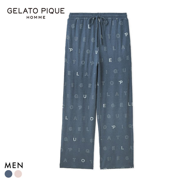 ジェラートピケ オム メンズ 吸湿発熱レーヨンロングパンツ ジェラピケ パジャマ ルームウェア gelato pique HOMME