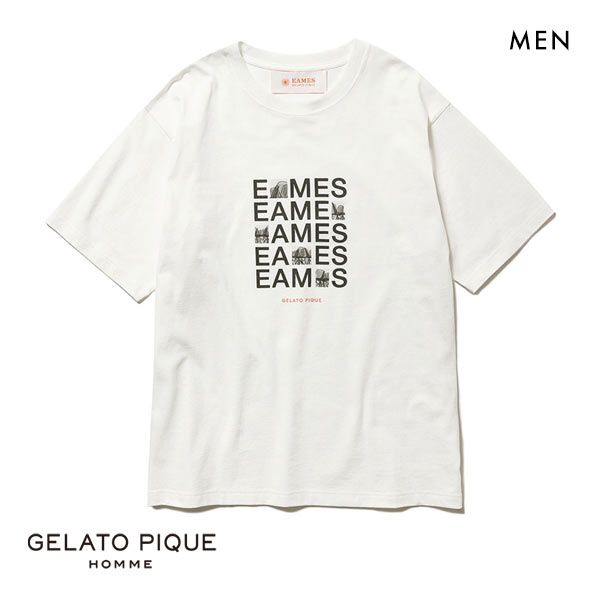 ジェラートピケ オム GELATO PIQUE HOMME メンズ EAMES パウダーロゴ ...