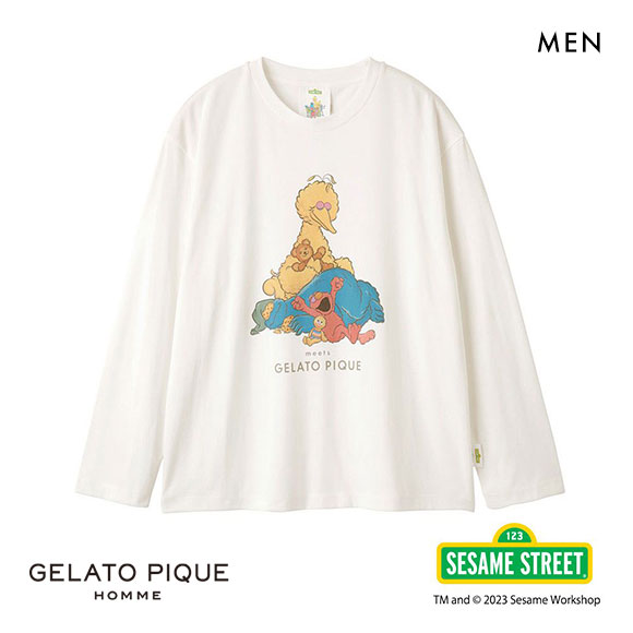 ジェラートピケ オム GELATO PIQUE メンズ SESAME STREET HOMME ワン 