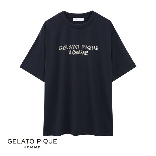 ジェラートピケ オム GELATO PIQUE メンズ HOMME ワンポイントロゴTシャツ ジェラピケ パジャマ ルームウェア｜shirohato｜03