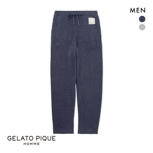 ジェラートピケ オム メンズ ホットスムーズィーリブロングパンツ ジェラピケ パジャマ ルームウェア GELATO PIQUE HOMME