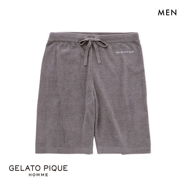 ジェラートピケ オム メンズ スムーズィーliteハーフパンツ ジェラピケ パジャマ ルームウェア gelato pique HOMME | gelato pique | 01