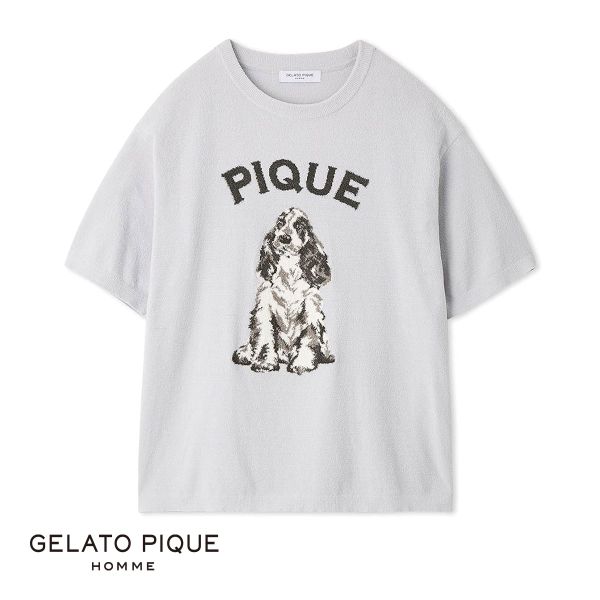 ジェラートピケ オム GELATO PIQUE メンズ HOMME エアモコドッグジャガードプルオーバー ジェラピケ ルームウェア パジャマ | gelato pique | 01