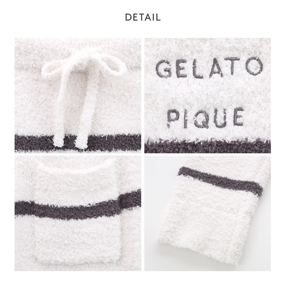 ジェラートピケ オム メンズ パウダーロゴジャガードプルオーバー&ロングパンツセット ジェラピケ パジャマ GELATO PIQUE HOMME