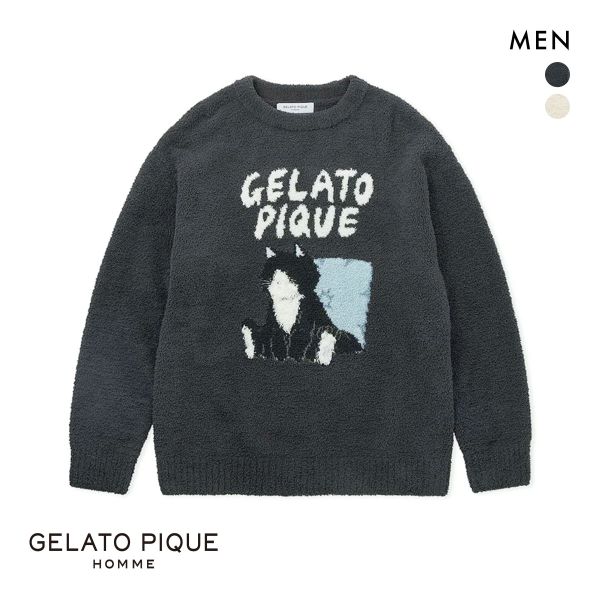 ジェラートピケ オム メンズ ベビモコキャットジャガードプルオーバー ジェラピケ パジャマ ルームウェア GELATO PIQUE HOMME :  b52pmnt245955 : SHIROHATO(白鳩) - 通販 - Yahoo!ショッピング