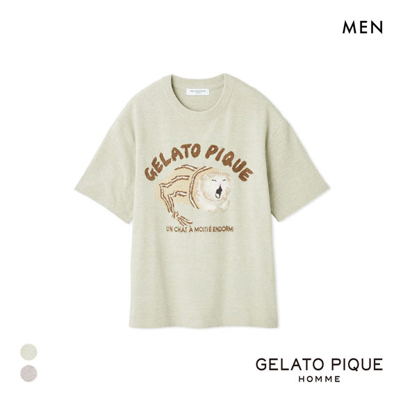 gelato pique ジェラートピケ オム メンズ sleeping cat