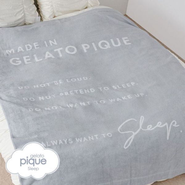 ジェラートピケ gelato pique Sleep ロゴデザイン 今治タオルケット