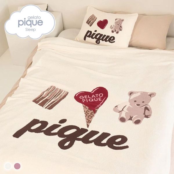 ジェラートピケ スリープ Valentine ジャガードマルチカバー ジェラピケ gelato pique SLEEP バレンタイン 母の日_1
