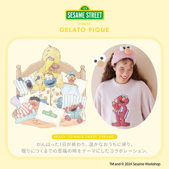 ジェラートピケ セサミストリート ユニセックス エルモ ヘアバンド ジェラピケ gelato pique SESAME STREET UNISEX