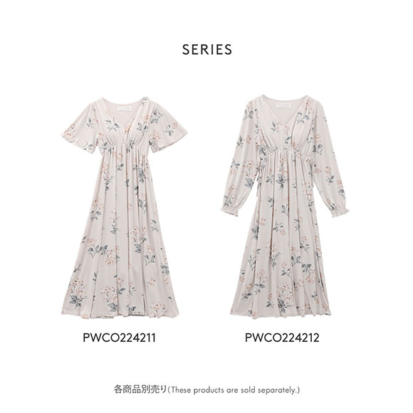 ジェラートピケ Gelato Pique レディース ウォーターリリー柄ワンピース カップイン ジェラピケ パジャマ ルームウェア B52pwco Shirohato 白鳩 通販 Yahoo ショッピング