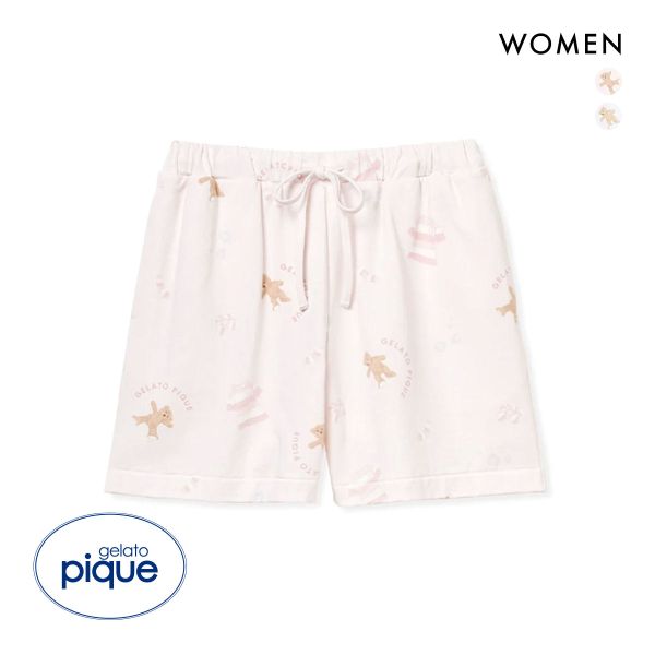 gelato pique ジェラートピケ レディース ウエスティ柄ショート gelato pique ジェラートピケ レディース ウエスティ柄ショート