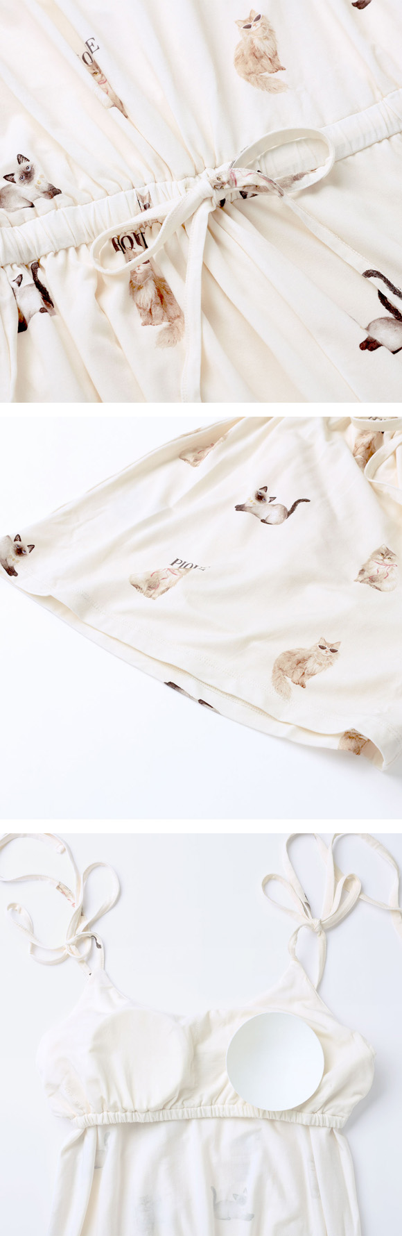 ジェラートピケ レディース 接触冷感 ファッションCATS&DOGS柄ショートパンツ ジェラピケ ルームウェア gelato pique