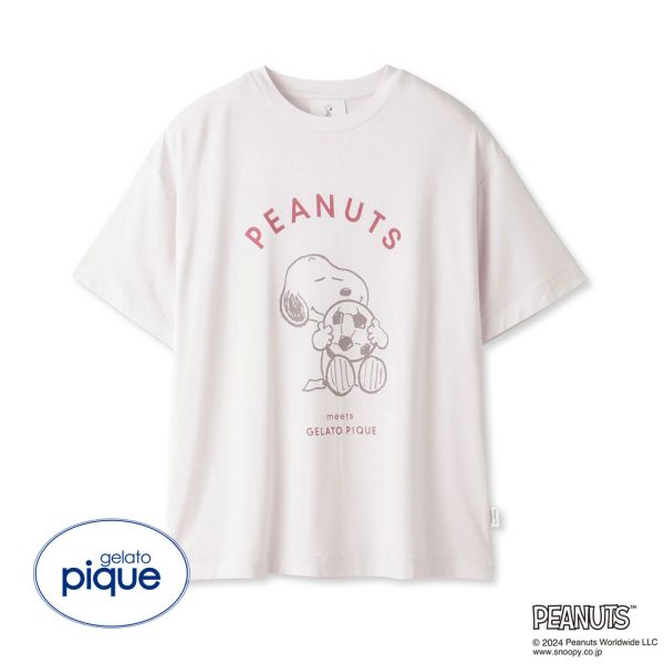 ジェラートピケ gelato pique レディース PEANUTS ワンポイントTシャツ ジェラピケ パジャマ ルームウェア｜shirohato｜02