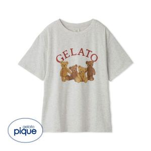 ジェラートピケ gelato pique レディース ベアワンポイントTシャツ ジェラピケ パジャマ...