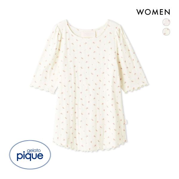 gelato pique ジェラートピケ SPRING レディース さくら柄針抜き