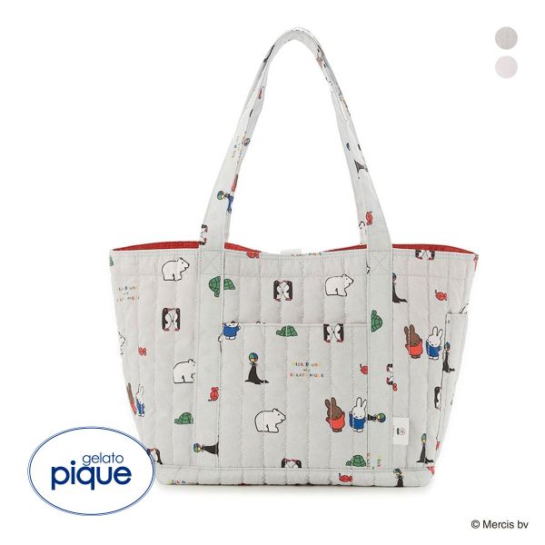 新品タグ付き　人気完売品　ジェラートピケ　ミッフィー トートバッグ　グレー トートバッグ ミッフィー（gelato pique）のおすすめ人気商品一覧 通販