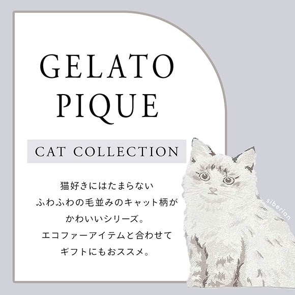 ジェラートピケ gelato pique CATジャガードブランケット ジェラピケ