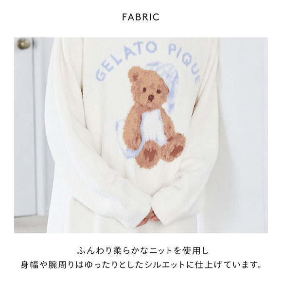 ジェラートピケ gelato pique レディース GOOD NIGHT BEAR ジャガードワンピース ジェラピケ パジャマ ルームウェア