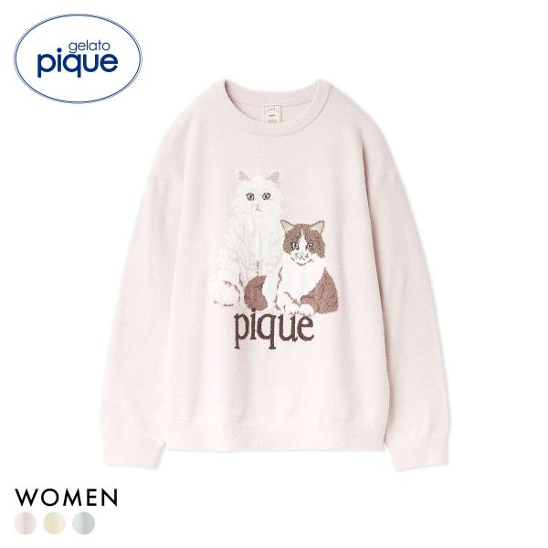 【新品未使用】PIQUE 猫プリント フリースルームウェア フリーサイズ ジェラートピケ 猫 パジャマのおすすめ人気商品一覧 通販 - Yahoo