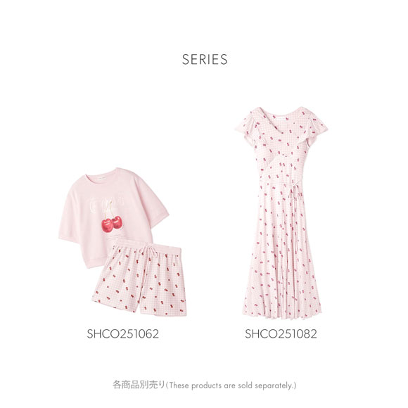 SNIDEL スナイデルホーム チェリーカシュクールワンピース