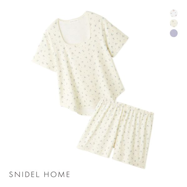 新品値下げ　スナイデル　SNIDEL ルームウェア(アイボリー) SNIDEL スナイデルホーム アイレット セットアップ パジャマ