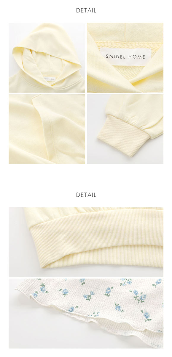 スナイデルホーム スウェット×ショートパンツセット パジャマ ルームウェア 上下セット セットアップ SNIDEL HOME